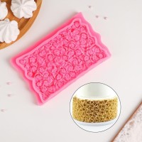 Молд «Ковер из роз», 17,5×10,7×2,3 см