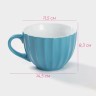 Кружка Доляна «Ноэми», 430 мл, керамика, голубая