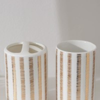 Набор аксессуаров для ванной комнаты «Мокко», 4 предмета (мыльница, дозатор для мыла 450 мл, 2 стакана), цвет белый