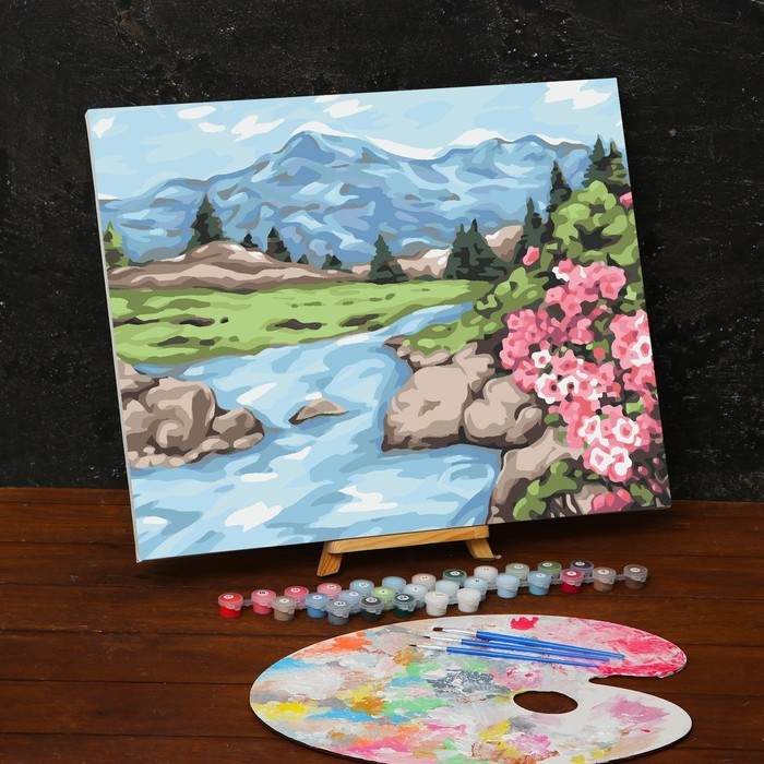 Картина по номерам на холсте с подрамником «Сила гор», 40 х 50 см Картина по номерам на холсте с подрамником «Сила гор», 40 х 50 см