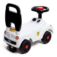 Толокар - пушкар детский «Ночной гонщик. Машинка», звуковые эффекты, цвет белый