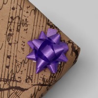 Бант - звезда №3.5, фасовка 8 шт., для упаковки подарков, МИКС