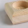 Подсвечник деревянный под 1 свечу "Квадратный", МАССИВ, 6×6×3 см