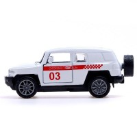 Машинка металлическая «Скорая помощь», инерционная, открываются двери, масштаб 1:48, цвет белый