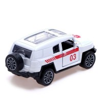 Машинка металлическая «Скорая помощь», инерционная, открываются двери, масштаб 1:48, цвет белый