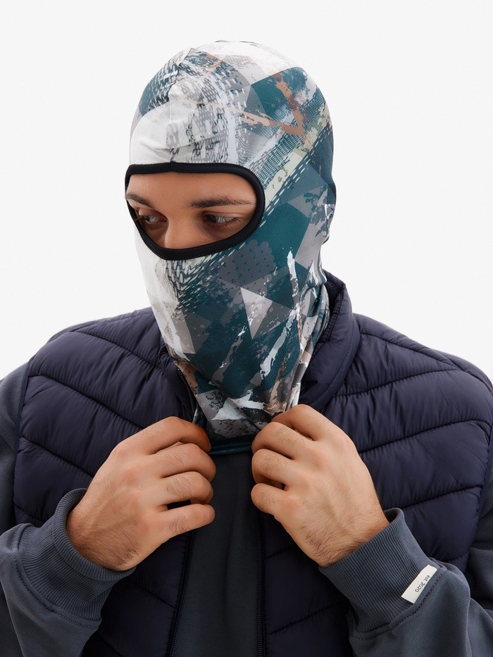 Маска-балаклава Gray Shapes, размер универсальный, серая