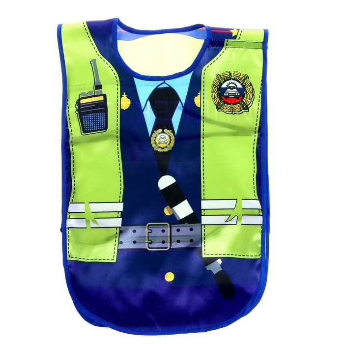 Игровой набор для мальчиков «ДПС», жилет, жезл, свисток, удостоверение Игровой набор для мальчиков «ДПС», жилет, жезл, свисток, удостоверение