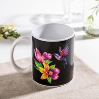 Кружка - хамелеон Доляна «Колибри», 350 мл, керамика, небольшие дефекты