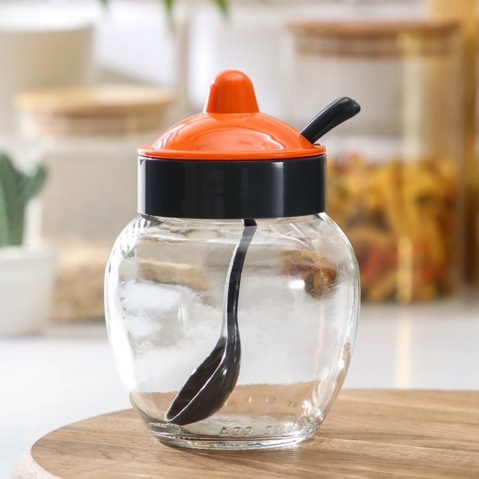 Банка для сыпучих продуктов, 350 мл, с крышечкой МИКС