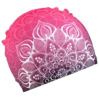 Шапочка для плавания взрослая, тканевая, обхват 54-60 см