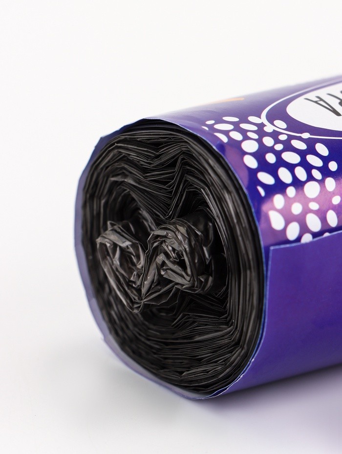 Мешки для мусора 30 л, ПНД, 10 мкм, 30 шт. в рул, чёрные