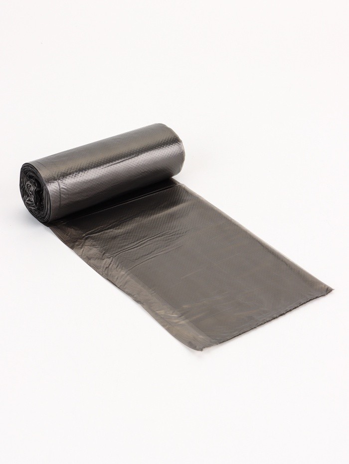 Мешки для мусора 30 л, ПНД, 10 мкм, 30 шт. в рул, чёрные