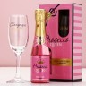 Подарочный набор Prosecco, гель для душа и бокал для шампанского, Чистое Счастье