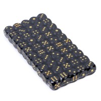 Кости игральные, 1.6 × 1.6 см, набор 50 шт, чёрные