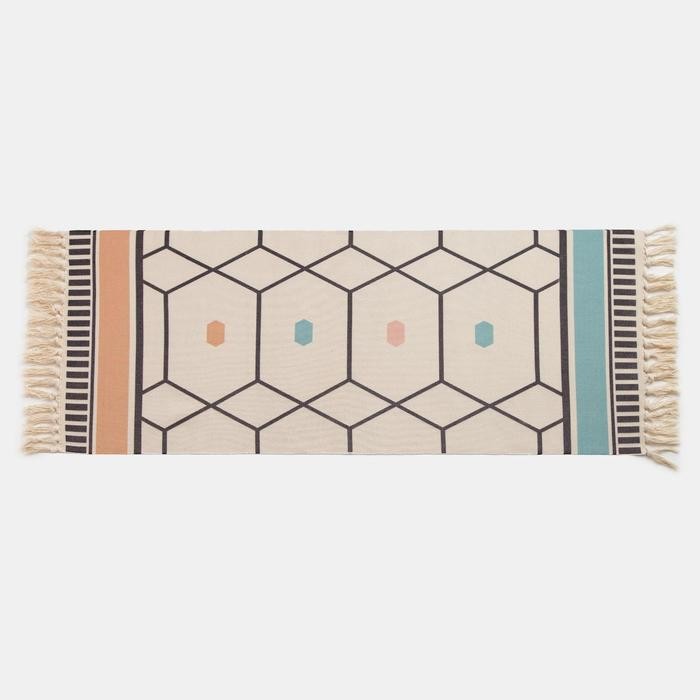 Коврик Этель «Кантри» 60*150 см, 50% хл, 50% п/э