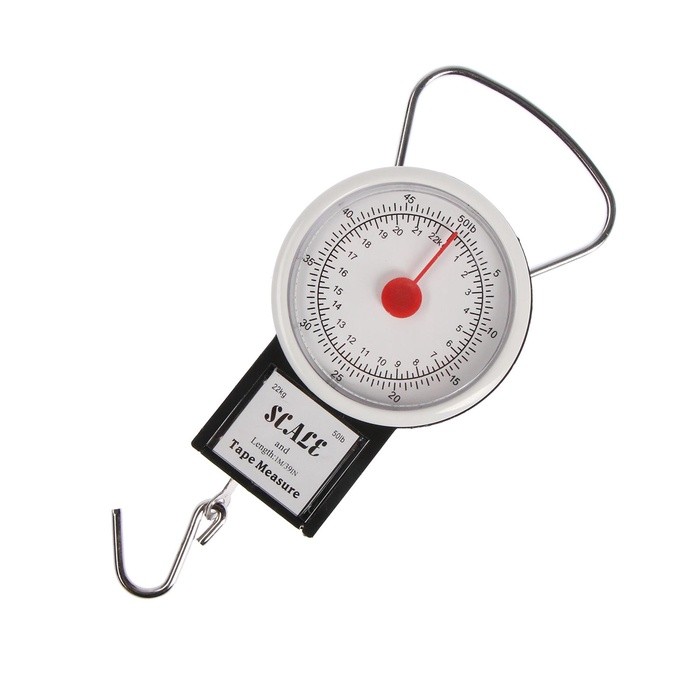 Безмен Luazon, механический, до 22 кг, цена деления 250 г, чёрный