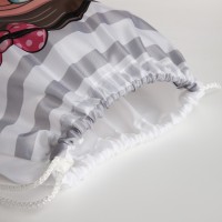 Мешок для обуви на шнурке, цвет белый