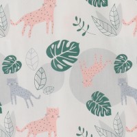 Ткань Сатин "Леопард" цв.розовый, ш.160 см, 100% хлопок, 160 гр/м2