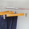 Вешалка для брюк и юбок Доляна, 33×13 см, с зажимами, светлое дерево