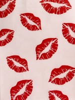 Пакет подарочный крафтовый «Поцелуи» 18×8×25 см