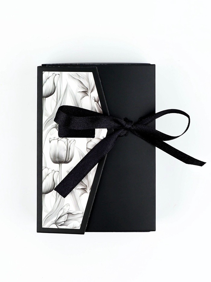 Коробка под бижутерию «Чёрно-белая», 12 х 8.5 х 3 см