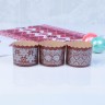 Форма бумажная для кекса, маффинов и кулича "Кружево серебряное МИКС" 60 х 45 мм,