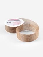 Лента текстильная, 30 мм, 4.5±0.5 м, бежевая