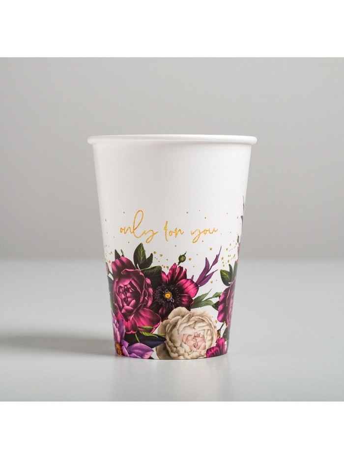 Стакан для цветов Only for You, белый, 350 мл