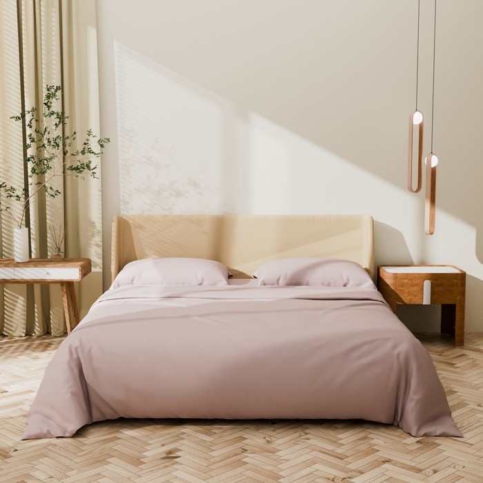 Постельное бельё Этель 1,5 сп Silver cloud 143х215, 150х215, 50х70+3-2 шт, мако-сатин, 114г/м2