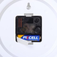 Часы настенные "Герб", d= 29 см, бордовый обод