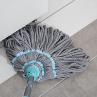 Швабра для мытья пола с отжимом Доляна, насадка из микрофибры, телескопическая окрашенная ручка 120 см, цвет МИКС