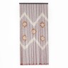 Занавеска декоративная деревянная, 90×195 см, 52 нити