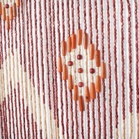 Занавеска декоративная деревянная, 90×195 см, 52 нити