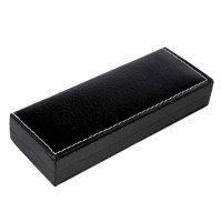 Ручка подарочная, шариковая «Классика», в кожзам футляре, чёрно-серебристая