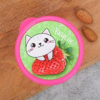 Ланч-бокс круглый «Вкусно», 500 мл