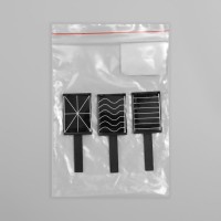 Набор магнитов для лака, 3 вида, 6 × 2 см, цвет чёрный