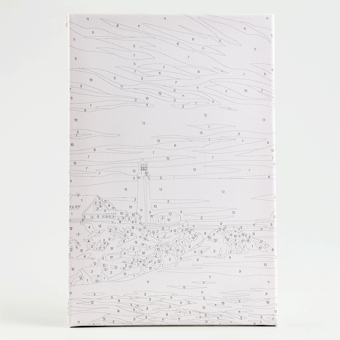 Картина по номерам на холсте с подрамником «Маяк» 20х30 см