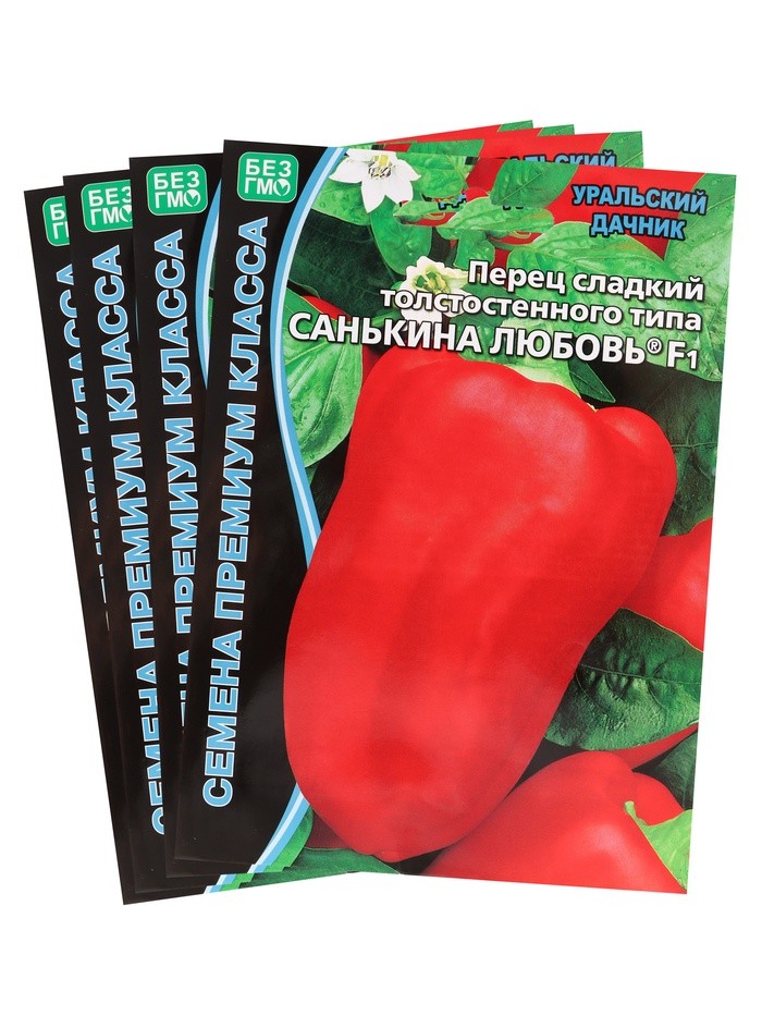 Набор семян Перец сладкий "Санькина любовь" F1, 4 шт.