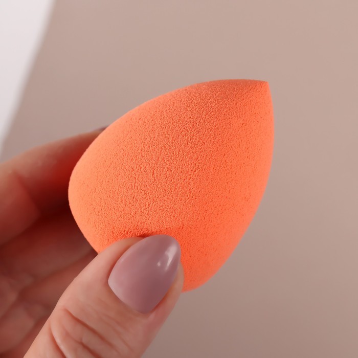 Спонж для нанесения косметики «Капля», 5 × 4 см, цвет МИКС