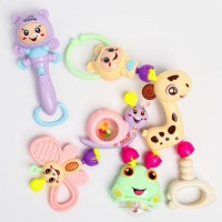 Набор погремушек «Собери меня», 7 шт, нежные цвета