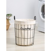 Корзина для белья круглая Доляна «Лофт», 35×40 см