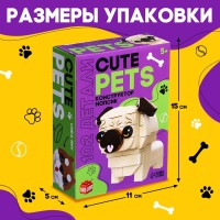 Конструктор Cute pets, Мопсик, 102 детали