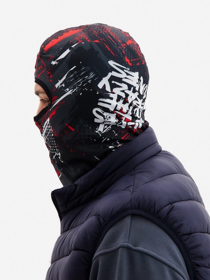 Маска-балаклава Crazy, размер универсальный, чёрная