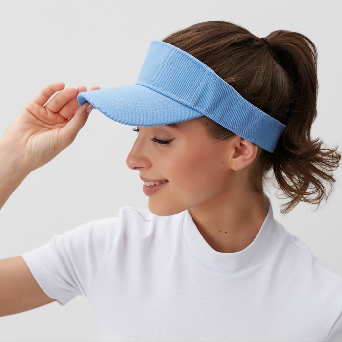 Козырек женский MINAKU, цвет голубой, р-р 58