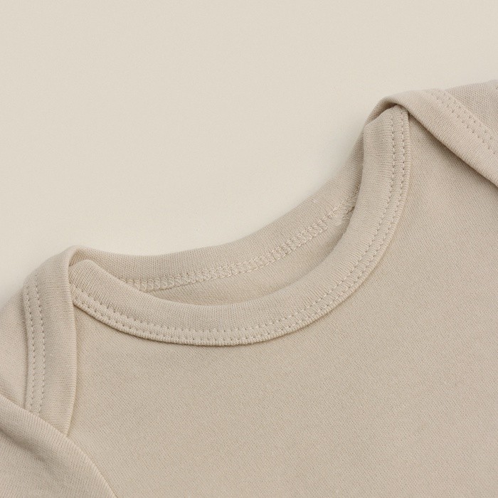 Боди детское 2 шт. SL HOME, рост 62-68 см, цвет бежевый/кофейный