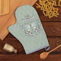 Варежка-прихватка "Vintage collection" 20х28см,саржа, 100% х/л, ватин 250г/м2