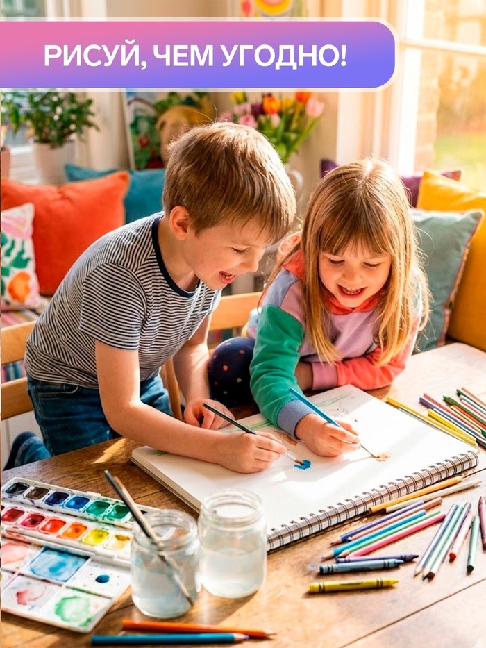 Альбом для рисования Calligrata «На стиле» А4, 24 листа, на скрепке, плотность листов 100 г/м², обложка из мелованной бумаги