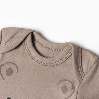 Комбинезон детский «Крошка Я» Baby Bear, рост 62-68, бежевый