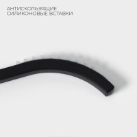 Плечики - вешалки для одежды LaDо́m, 39×1.2×19 см, 3 шт., антискользящие вставки, чёрные