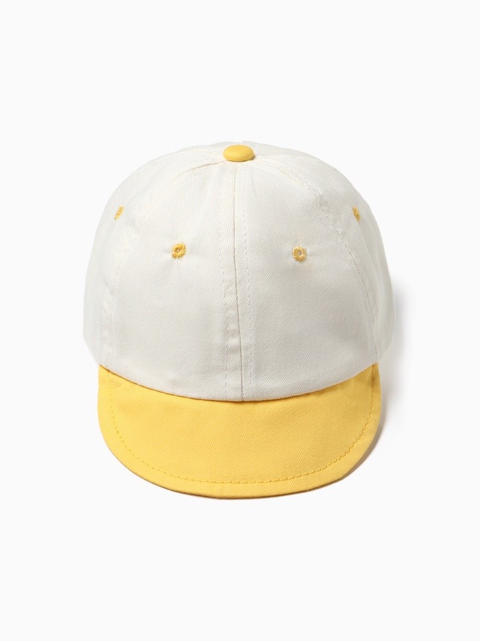 Кепка Крошка Я, размер 46-48, бежевая/жёлтая